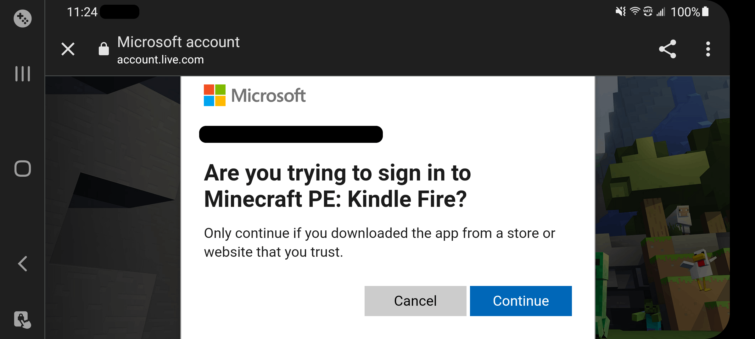 Cannot Sign Into Minecraft Pe On A New Device Microsoft Community