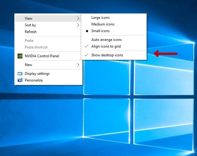Windows 10 Icons and shortcuts missing from Desktop - Microsoft Community