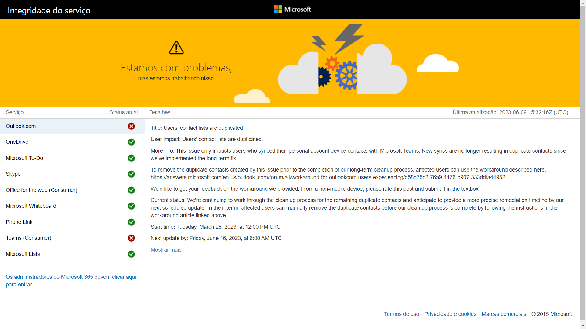 Não consigo acessar os jogos na nuvem aparece uma mensagem dizendo: -  Microsoft Community