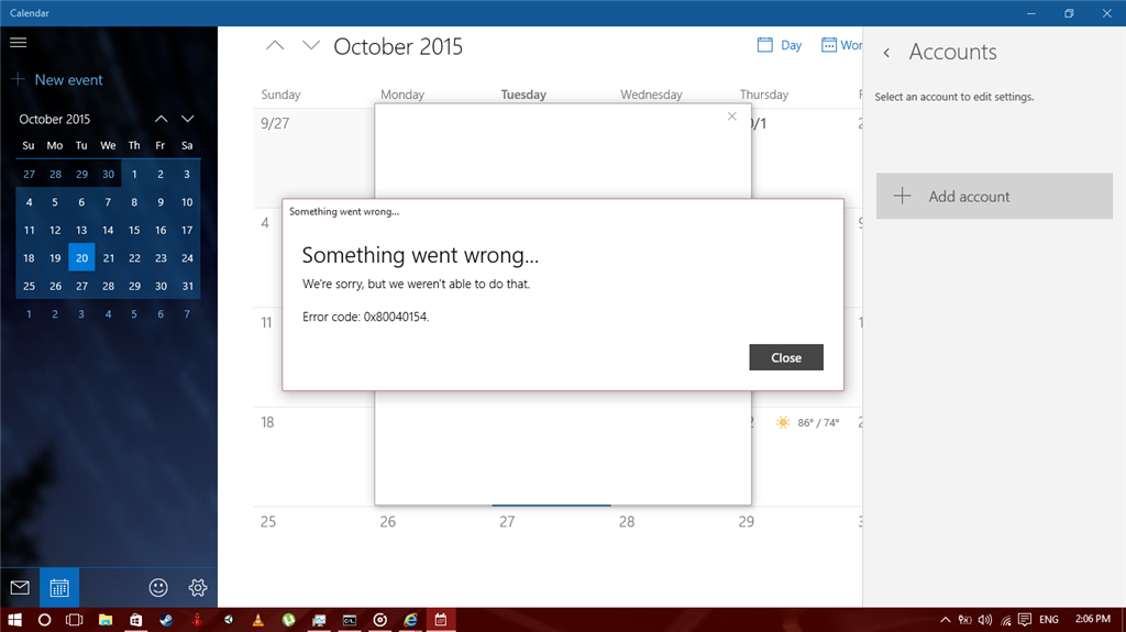 Problems With Mail And Calendar - Microsoft Community