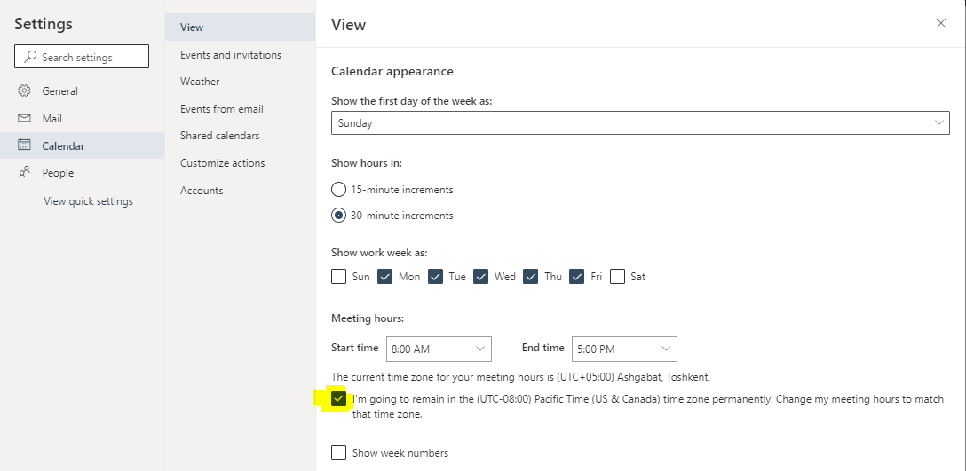 Teams not syncing calendar for users in different time zone Microsoft