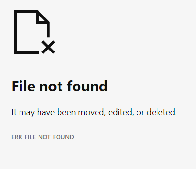 File Not Found Error In Preview but the File IS There - Microsoft Community
