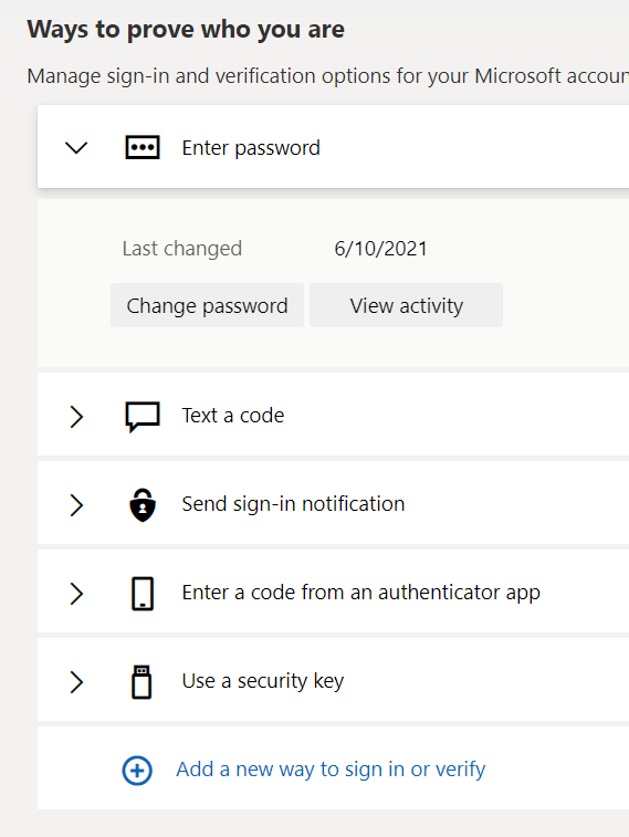 Set up a security key as your verification method - Microsoft Support