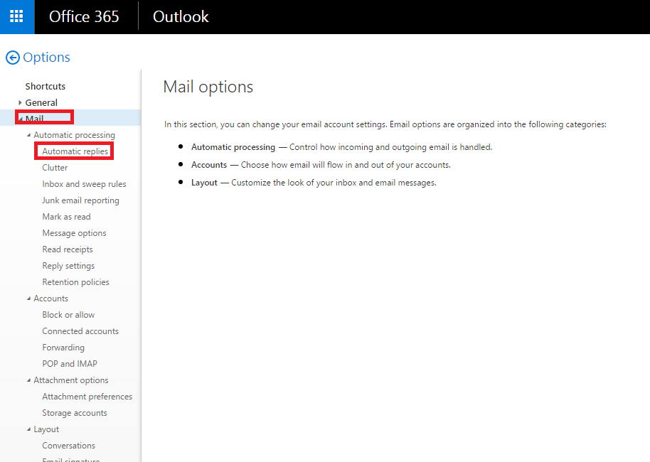 Out off office missing in outlook online - Microsoft Community