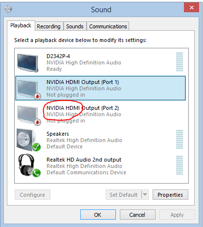 Realtek vs nvidia hd audio