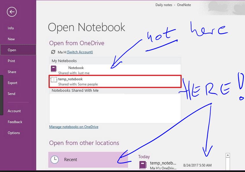 Deleting Notebooks in OneNote for Windows 10 Microsoft