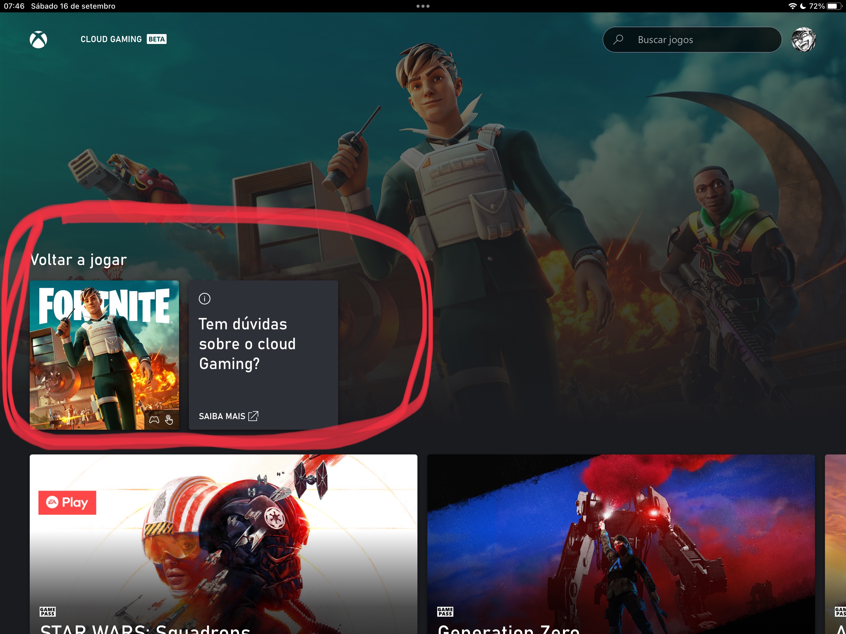 Xbox Cloud Gaming não inicia jogos. - Microsoft Community