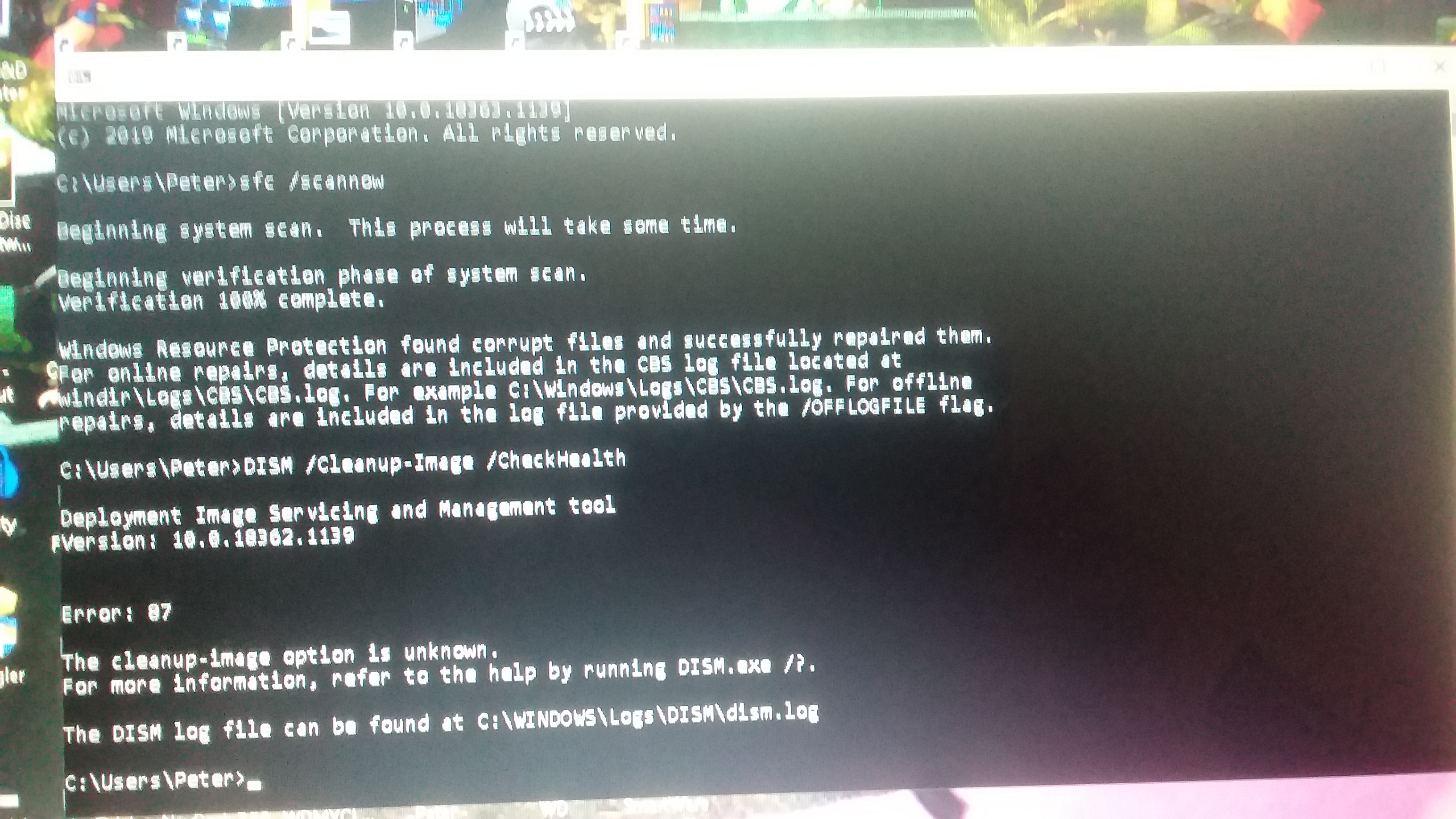 This window titled “C:/WINDOWS/system32/cmd.exe” randomly appears