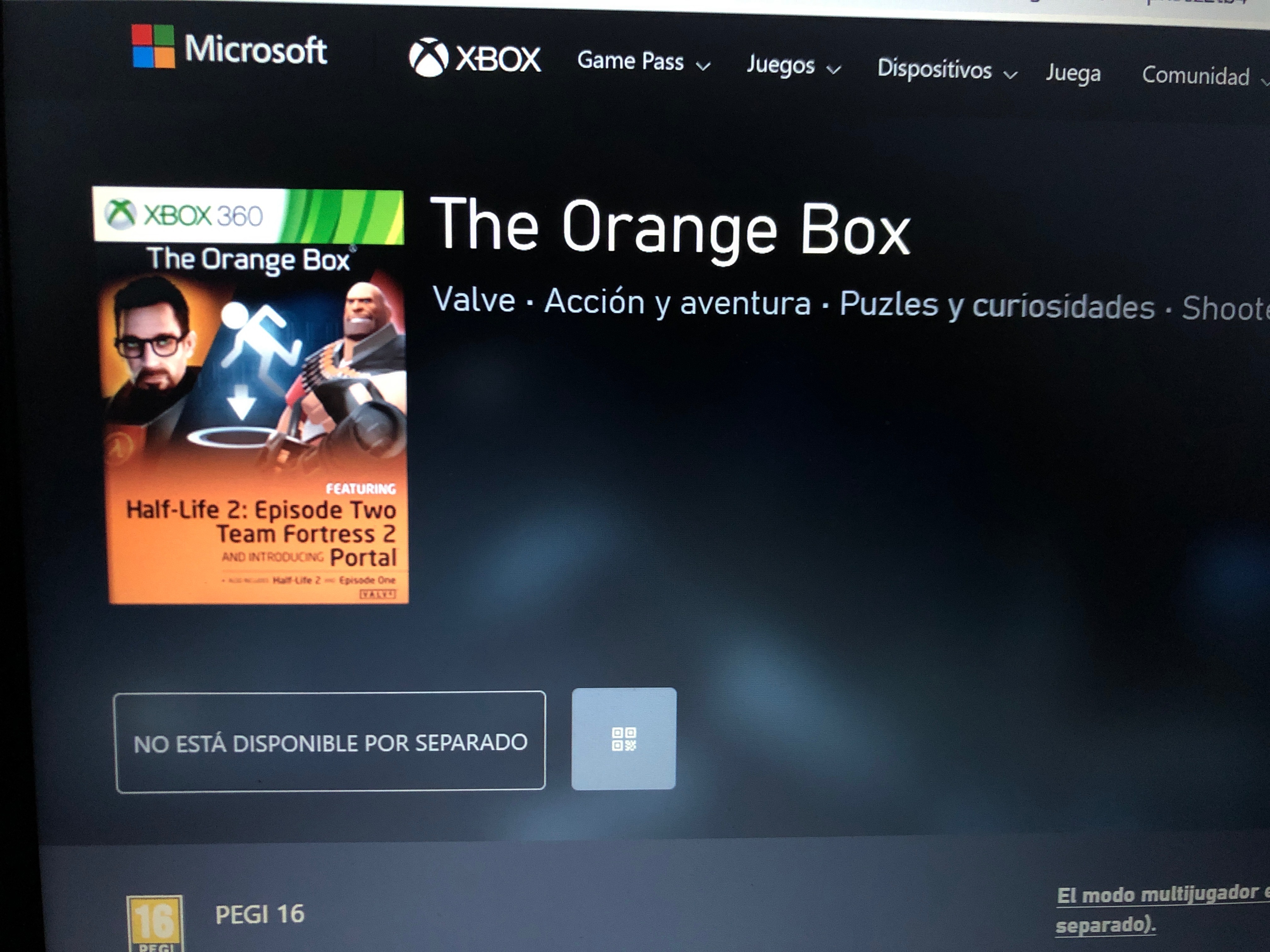 Microsoft store not working to purchase The Orange Box Microsoft