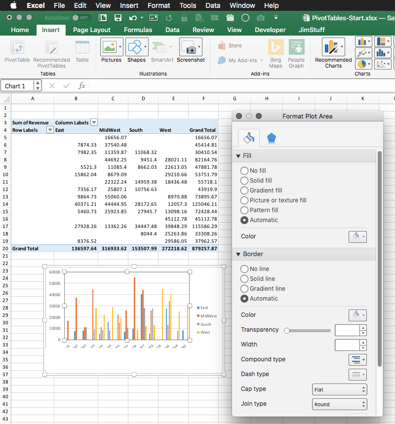 Format pane button for the new chart types does not work - Microsoft ...