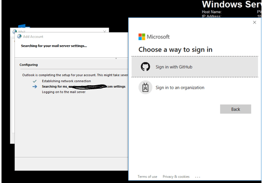 No longer receiving the option to 'sign in with different - Microsoft ...