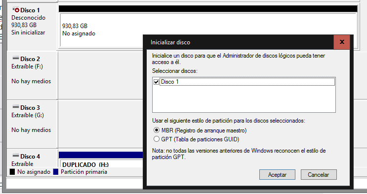 Inspector trabajo cavidad Con última compilación de W10 el PC no reconoce disco duro - Microsoft  Community