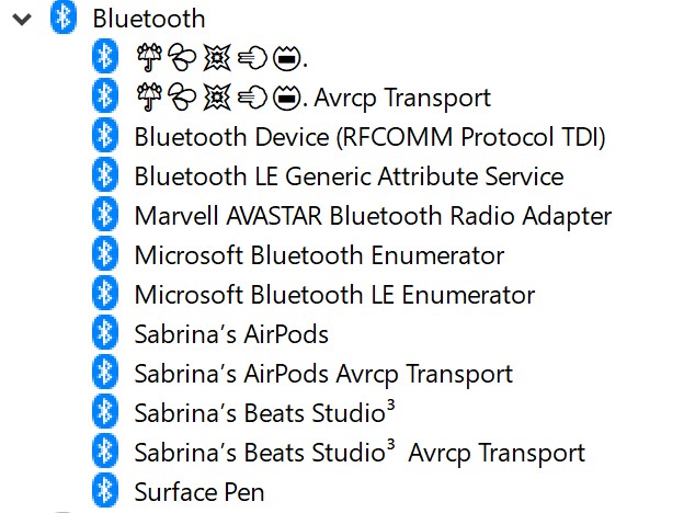 Pairing airpods with online microsoft surface