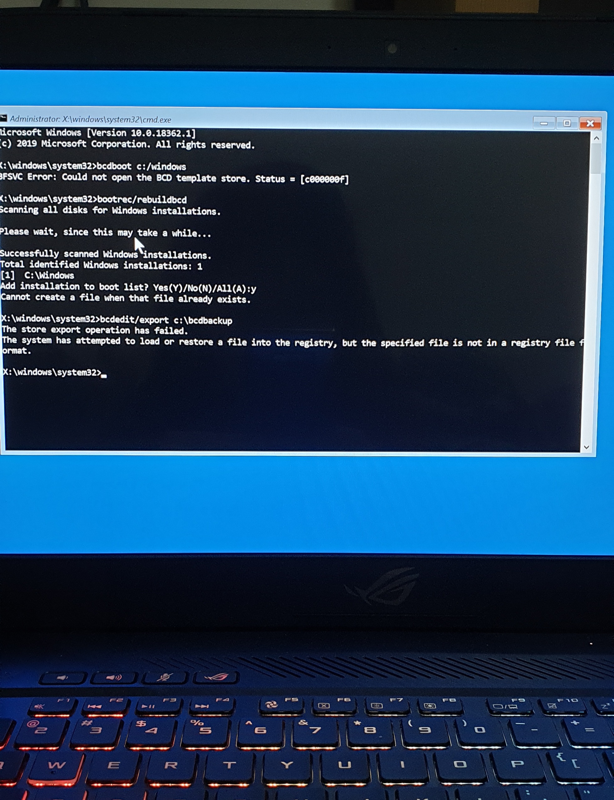 windows 10 stuck in boot loop after failed update