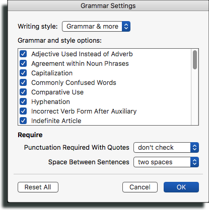 An Automatic Two Spaces after a Period (Microsoft Word)