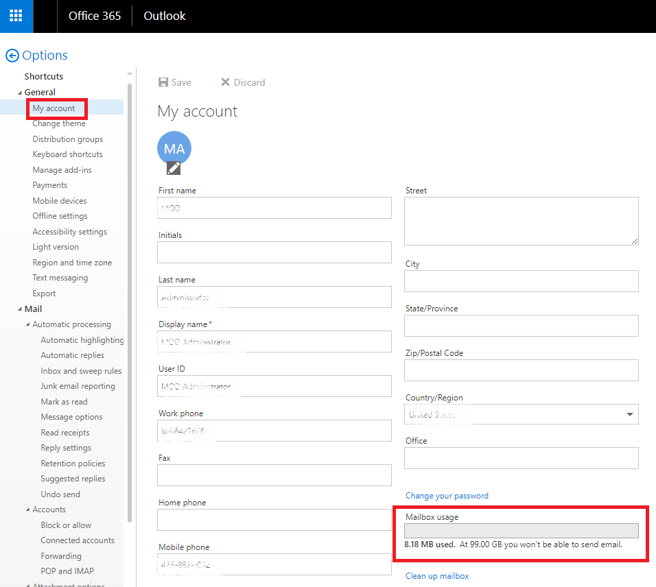 My Outlook Office 365 mailbox full - Microsoft Community