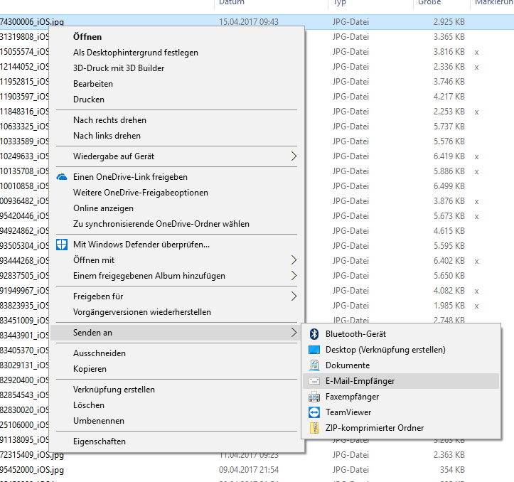 Aus Dem Explorer Eine Datei Per Mail Versenden Microsoft Community