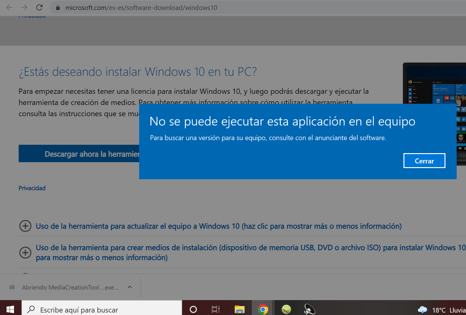 Windows 10 No Se Puede Ejecutar Esta Aplicación En El Equipo Para Microsoft Community 4858