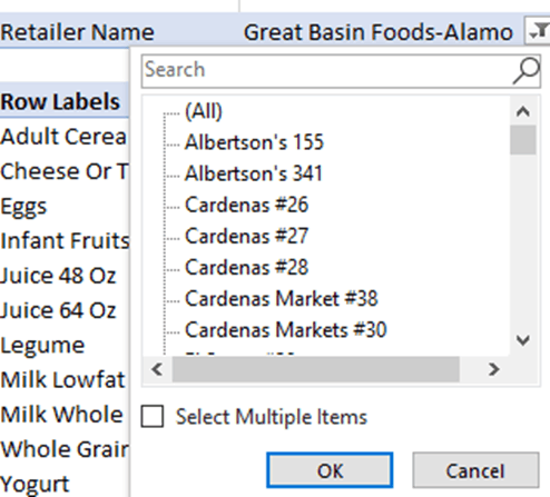 macro to select next value in a pivot table filter Microsoft