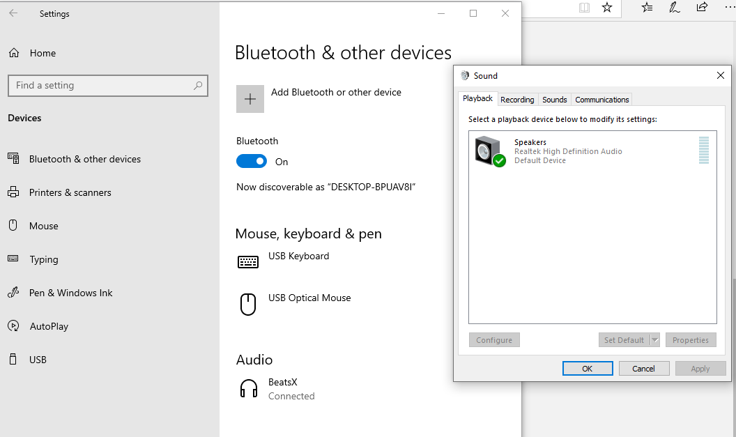 bluetooth connection with beats x 