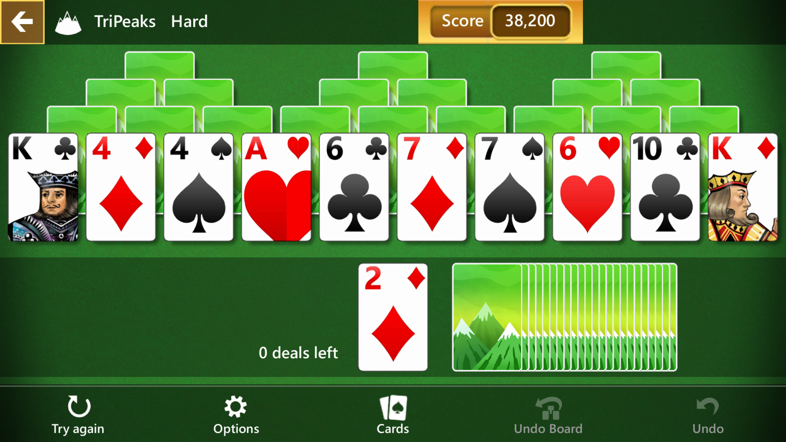 Microsoft Solitaire Collection - Android - July 23rd Tri-Peaks is not