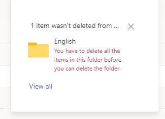 Bulk Deleting Files Off Microsoft Teams - Microsoft Community