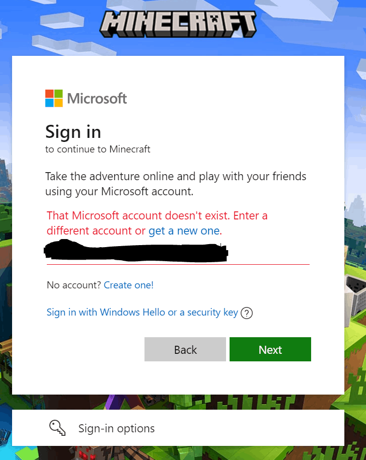 Using your Microsoft Account with Minecraft