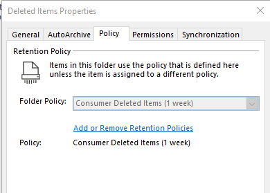 Removing Outlook Desktop App Retention Policies - Microsoft Community