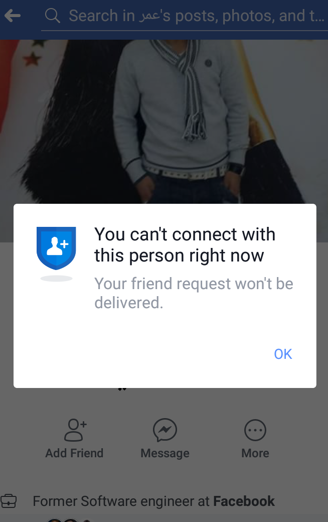 Can't connect to Facebook