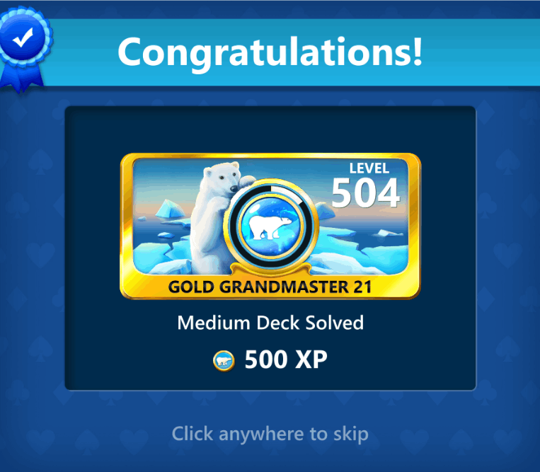 Microsoft Solitaire Collection - NEW Diamond Grandmaster Title is now  available for Level 500+ players! Are you a Diamond Grandmaster in  Klondike, Spider, FreeCell, Pyramid, or TriPeaks?