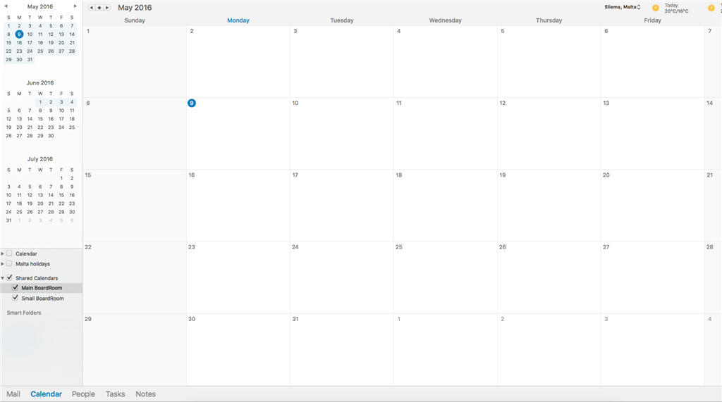 sync calendar into outlook for mac?