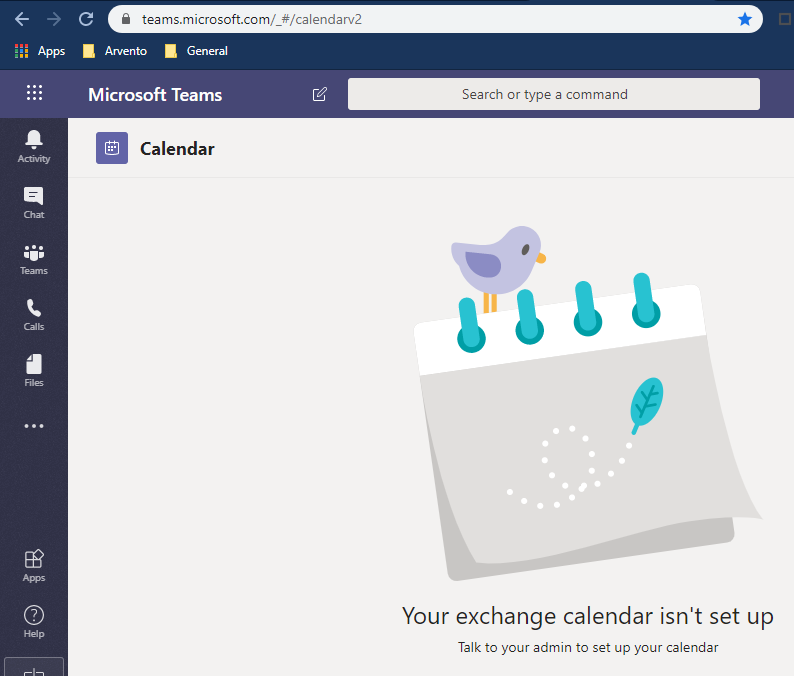 Calendar Missing from Microsoft Teams Microsoft Community