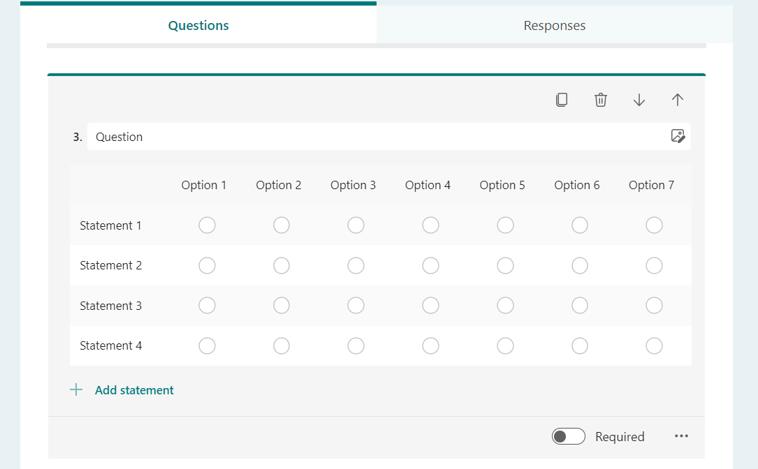 ADD MORE THAN 7 OPTIONS IN LIKERT, MSFORMS Microsoft Community