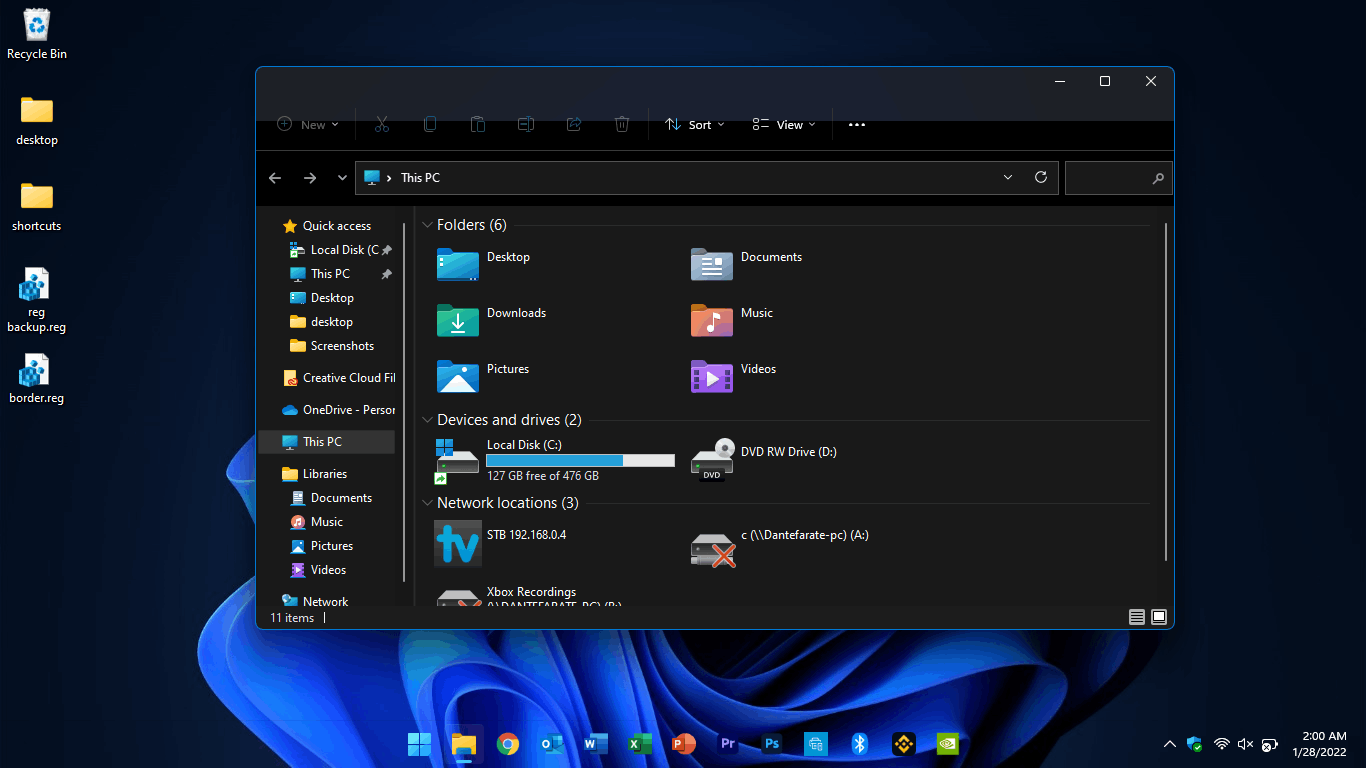 Windows explorer has a gray bar on the top - Microsoft Community