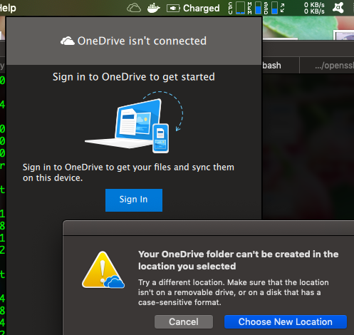 Onedrive issues high sierra 2018 truck