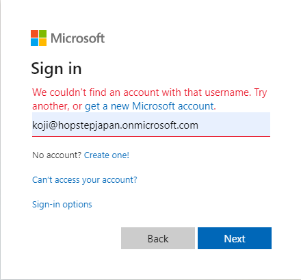 Account registered on .com when I was trying t - The