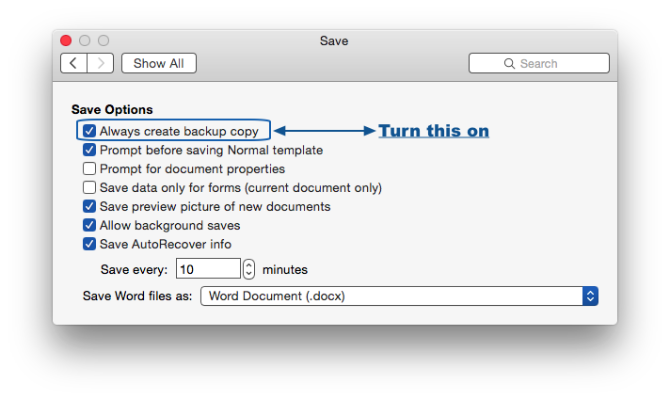 Microsoft word accidentally clicked dont save the world
