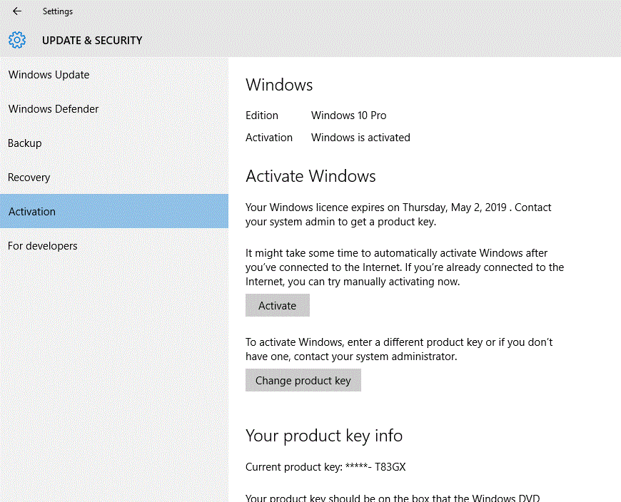Your Windows Licence Will Expire Soon Windows 10 pro (expiration on -  Microsoft Community