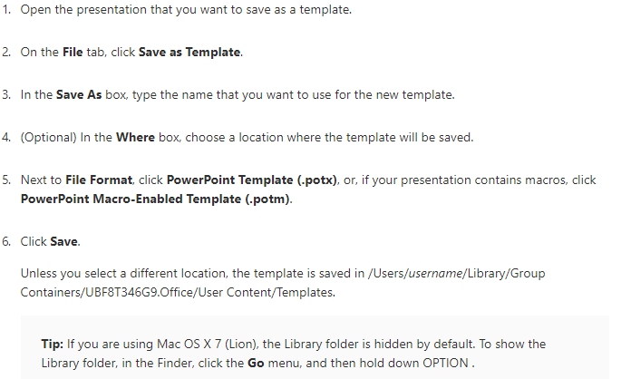 powerpoint template mac