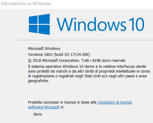  Licenza Windows 10