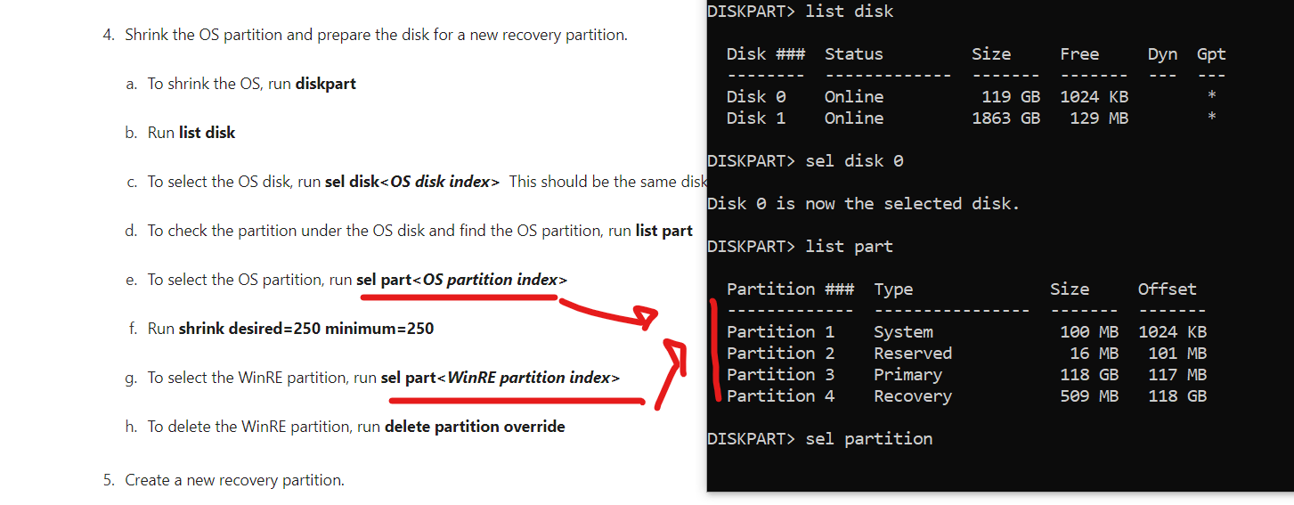 Select "OS partition index" - Windows 10 - Microsoft Community