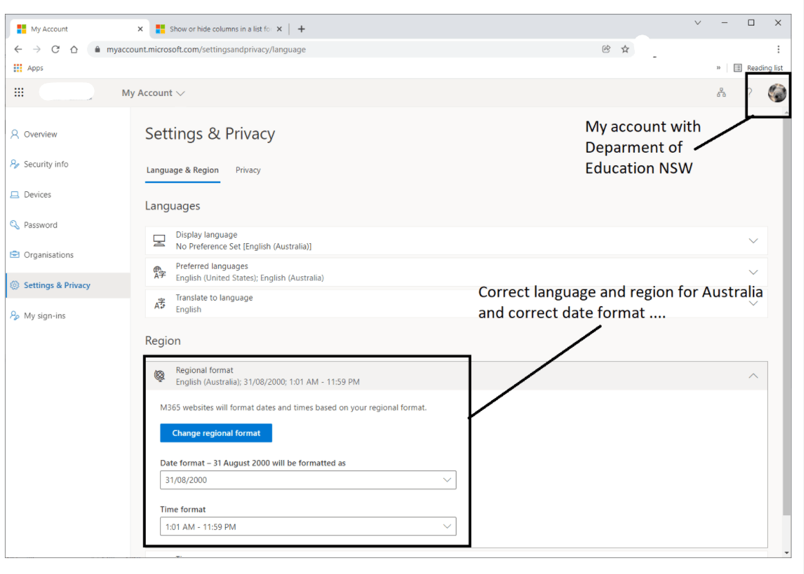 Date Format For The Microsoft Lists Has Wrong Date Format - Microsoft ...