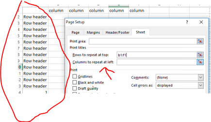 How do you print row headers Microsoft Community