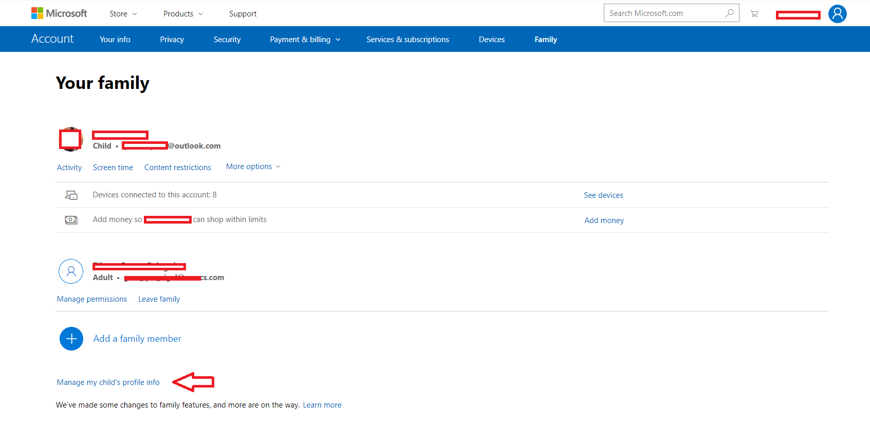 How to Change my child's age in my family account? - Microsoft Community