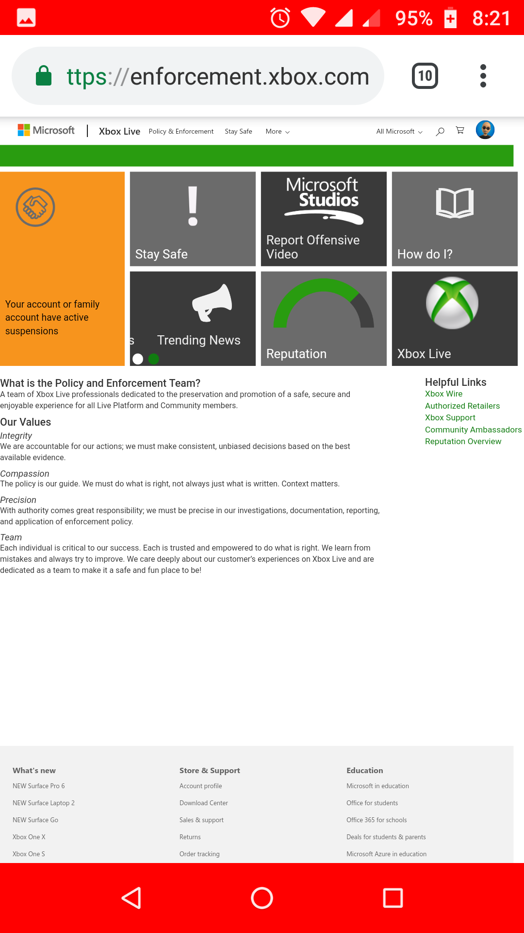 Xbox Live Enforcement Action - Microsoft Community