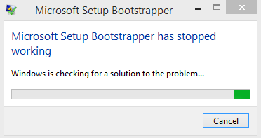 Office has encountered and error during setup - Microsoft Community