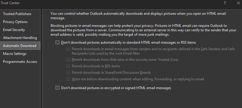 Outlook 365 Mail Body Images Not Appearing - Microsoft Community