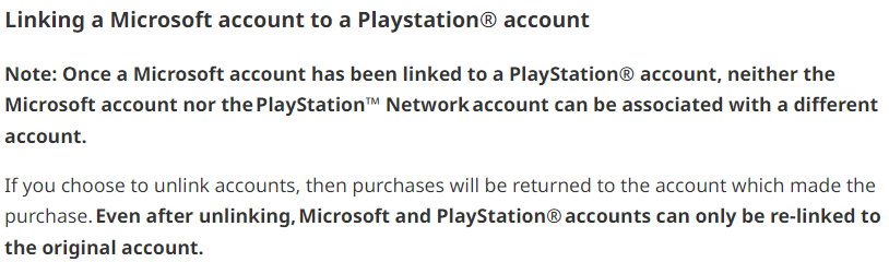 Unlinking Microsoft account from Minecraft on PlayStation (PS4 or PS5) -  Microsoft Community