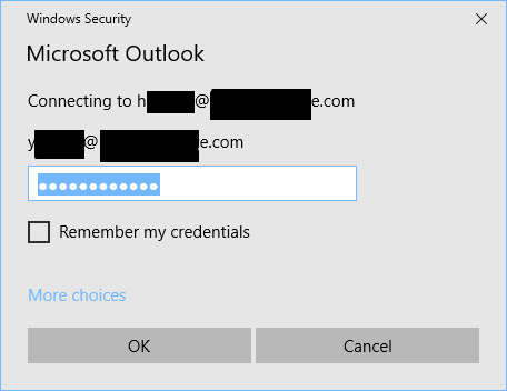 Outlook Prompting For Other User's Credentials - Microsoft Community