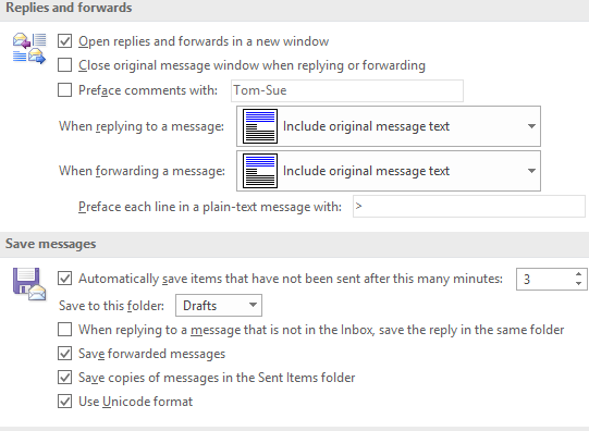 In Outlook, When I Reply To A Message And Send, It Remains Marked As 